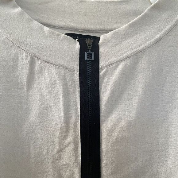 Sarah Pacini 2-Way Zip Cropped Cardigan Sweater Back Zip Details Womens One Size - Picture 5 of 16